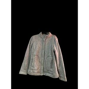 TalBots Light Grey Jacket/Sweater, Size L